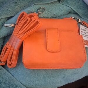 Aimee Kestenberg Vibrant Orange Crossbody Bag